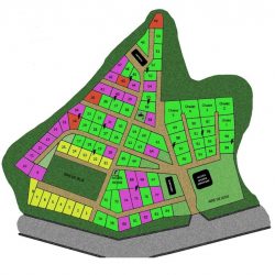 Plan du camping - Chalets, cabanes, kota du Camping du Viaduc des Fades